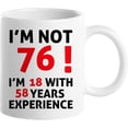 thumbnail image 1 of 76th Birthday Gifts for Women, Funny 76 Year Old Gift Coffee Mug, 1945 76th Birthday Mugs for Her, Mom, Aunt, Wife, Sister, Grandma, Friend, 11 oz Tea Cup, 1 of 6