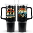 thumbnail image 1 of 76th Birthday Gifts for Men Women 76 Year Old 1949 Birthday Gift Ideas for Dad Mom 40oz Tumbler Cup With Handle, Took Years to Look This Good, 1 of 7