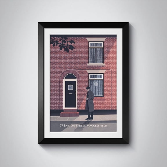 77 Barton Street Macclesfield Poster, Joy Division Print, Ian Curtis, Music History, Iconic Uk Music Venue Wall Art, New Order, Manchester Wall Art, Modern Wall Decor, 8x12 UNFRAMED
