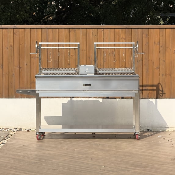 77” Infinity Argentine Xl Charcoal And Wood Bbq Grill