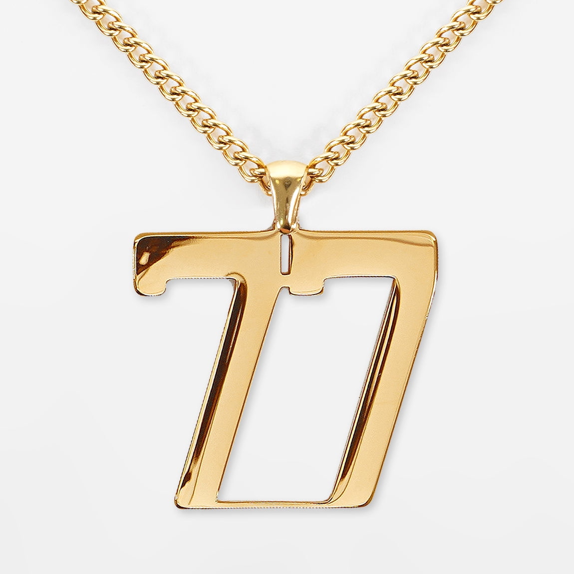 【Numbering】関税/送料込み Wit Chain Necklace 77-Number-Pendant-with-Chain-