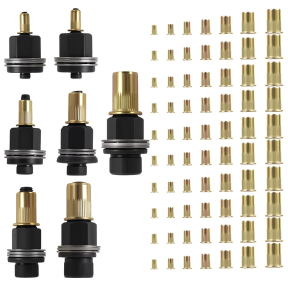 77 Pcs Rust Resistant Rivet Nut Tool Enduring Screw Nut Tool Set Easy to Install Rivet Bolt Kit for Connecting Plate Pipe