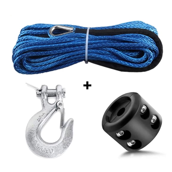 7700LBs Winch Line Cable Rope,Winches Towing Hook Stopper Rubber For ATV SUV UTV Truck Offroad Accessories ,Durable & Safe