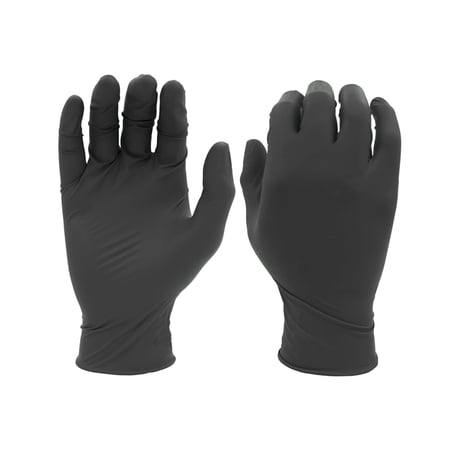 7700PFT Sustainable EBT Latex-Free, Powder-Free, Accelerator-Free, Nitrile Disposable Single Use Safety Gloves, 4 Mil, 9.5" Length, Large (1 Box/50 Gloves)