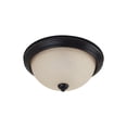 thumbnail image 1 of 77065-710-Generation Lighting-Sea Gull Lighting-Geary-3 Light Flush Mount in Transitional Style-15.25 Inch wide by 6.5 Inch high-Bronze, 1 of 2