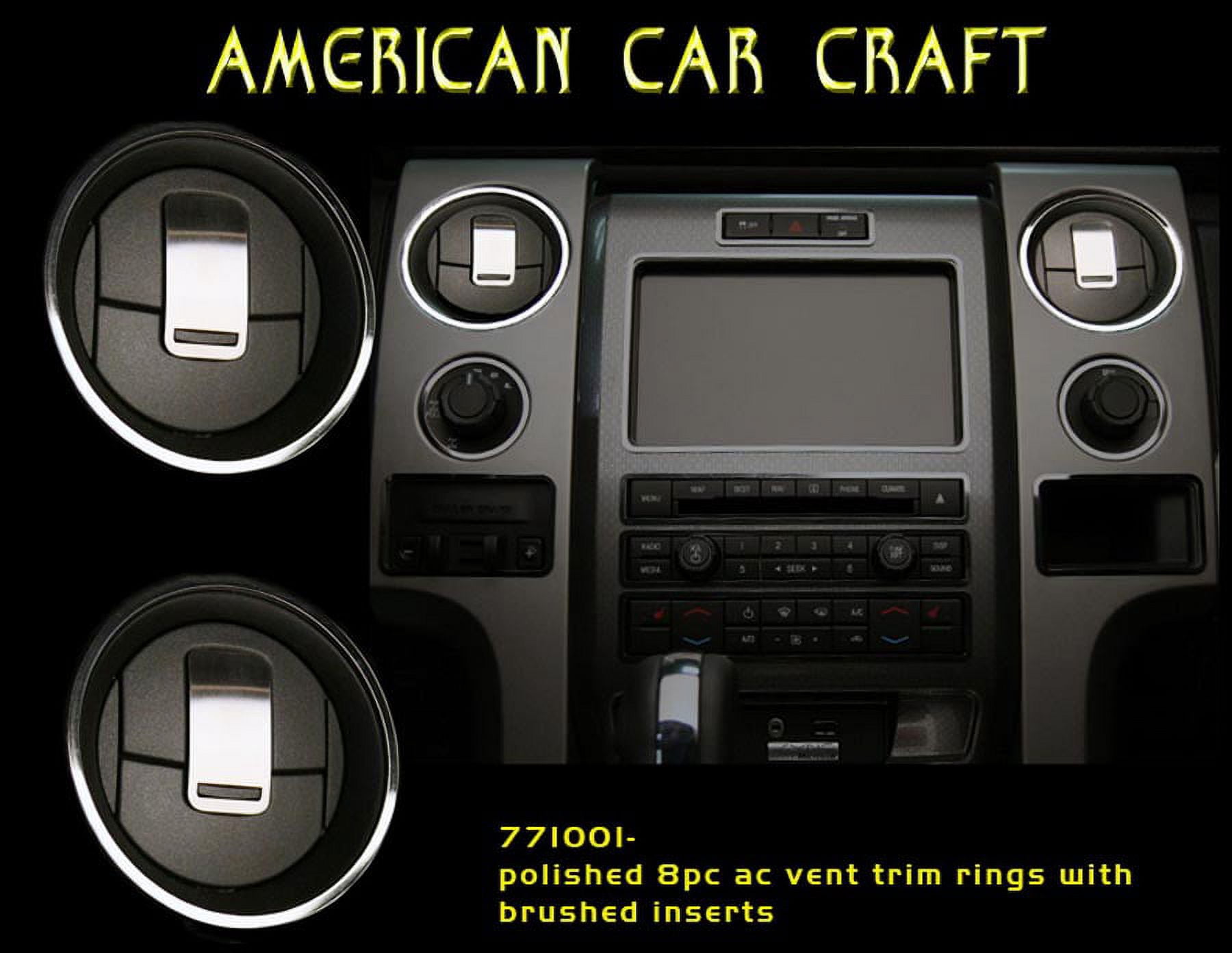 771001 2010-2014 Ford Raptor, A/C Vent Trim Rings Front, American Car Craft