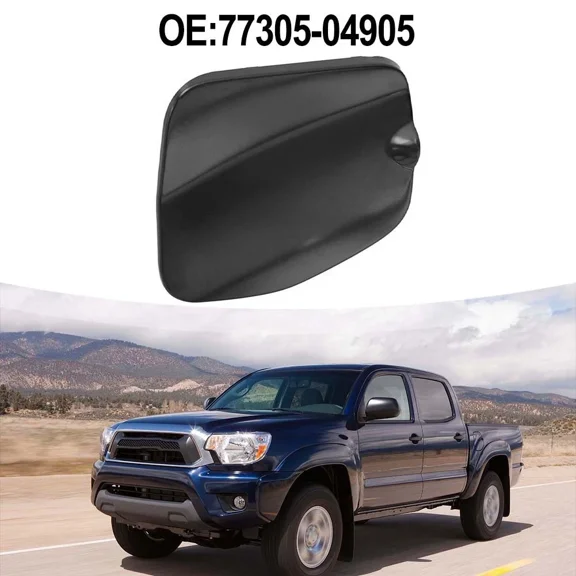 77305-04905 Fuel Filler Lid Fuel Gas Door Cover Compatible with 2005-2015 Toyota Tacoma 6 ft bed