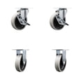 thumbnail image 1 of 7734-88 Rubbermaid Mobile Work Center Replacement Caster Set of 4 Service Caster, 1 of 2