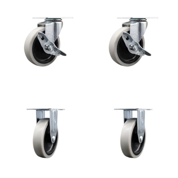 7734-88 Rubbermaid Mobile Work Center Replacement Caster Set of 4 Service Caster