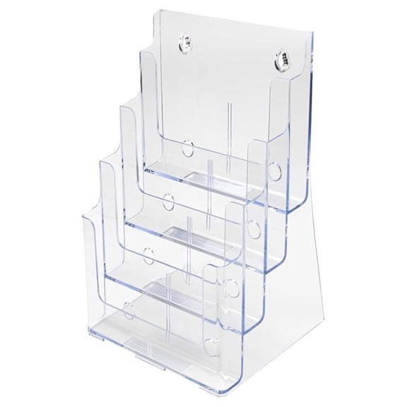 77441 Four-tier multi-compartment large size docuholder, 9-1/4x7x13-1/2, clear