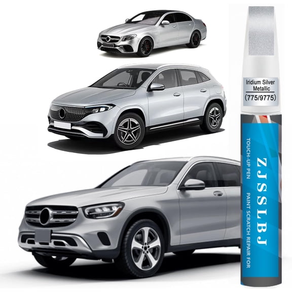 775/9775 Iridium Silver Metallic Compatible with Mercedes-Benz Exact Match Touch Up Paint Pen