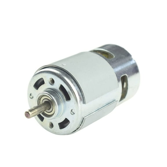 775 DC Motor DC 12V 6000RPM / 24V 12000RPM Ball Bearing Large Torque High Power Low Noise Motor Electronic Component Motor for Electric Fans Juice Machines