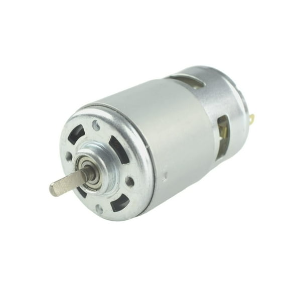 775 Motor 12V 6000RPM / 24V 12000RPM Double Ball Bearing High Speed High Torque D Long Axis DC Micro Motor for Car Wash Pumps Sprayers