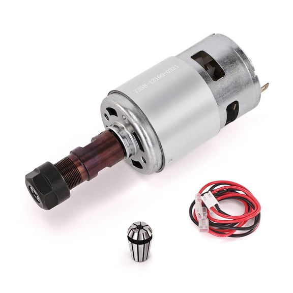 775 Spindle Motor 20000 RPM DC 24V Mini Ball Bearing Large Torque Low Noise High Power Spindle for CNC 3018 Engraver ,Efficient Performance