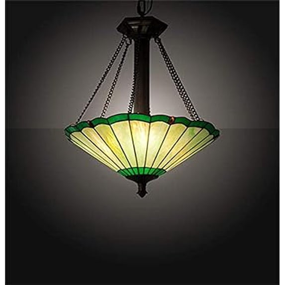 77696 Meyda 17" Wide Caprice Inverted Pendant