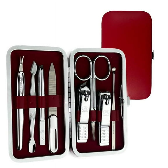 777 Three Seven TS-377VC RED Nail Care Set - 8 Essential Tools, Made in Korea, 50 Years Heritage C45