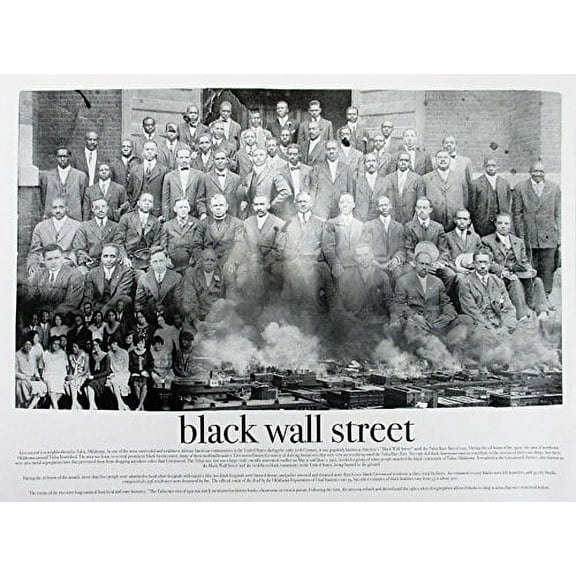 777 Tri-Seven Entertainment Black Wall Street Poster 24x18