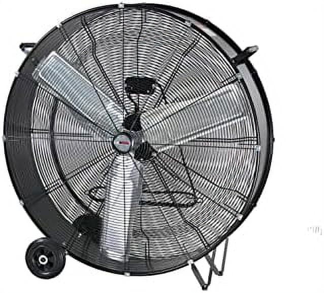 77735; 30" Direct Drive Drum Fan with Wheels Industrial Garage Fan Shop 2Speed Motor, CutOff