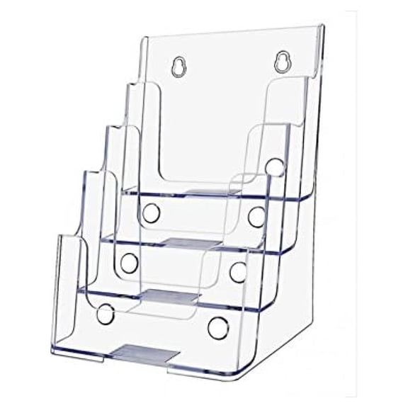 77901 Four-Tier Multi-Compartment Medium Size docuholder, 6-1/2wx6-1/4dx10h, Clear (Clear, 6)