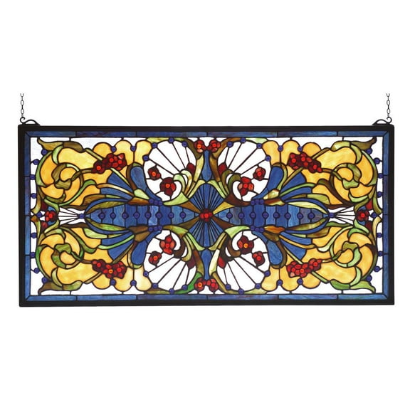 77909 Meyda 29"W X 14"H Sonja Transom Stained Glass Window