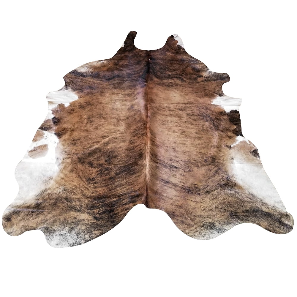 77HS 9 Ft X 7 Ft Cowhide Rug Skin Area Carpet Genuine Hair On Leather