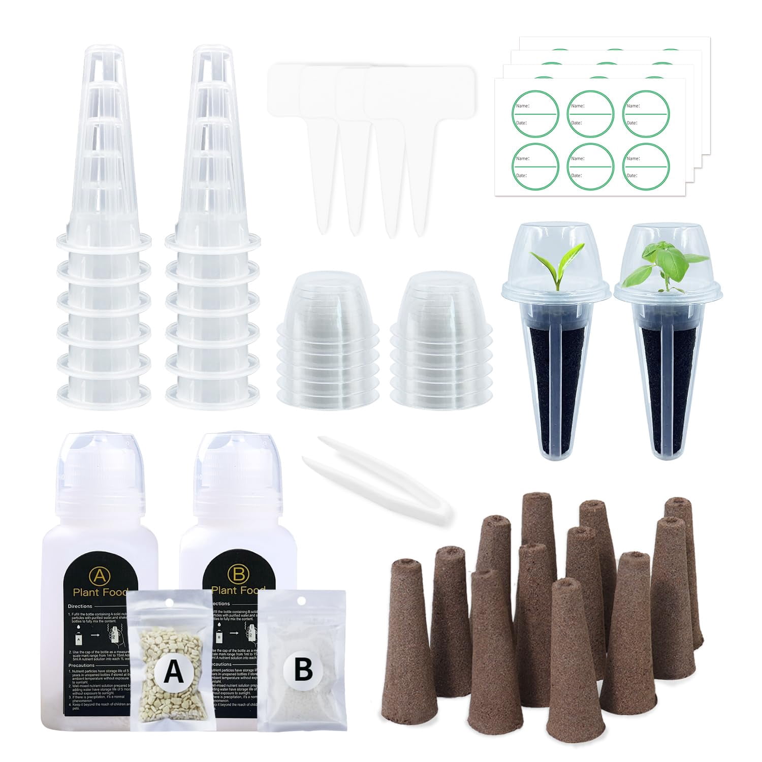 Grow Pod Containers 77PCS Seed Pod Kit for Aero Garden and Hydroponic System, Oliz Grow ...