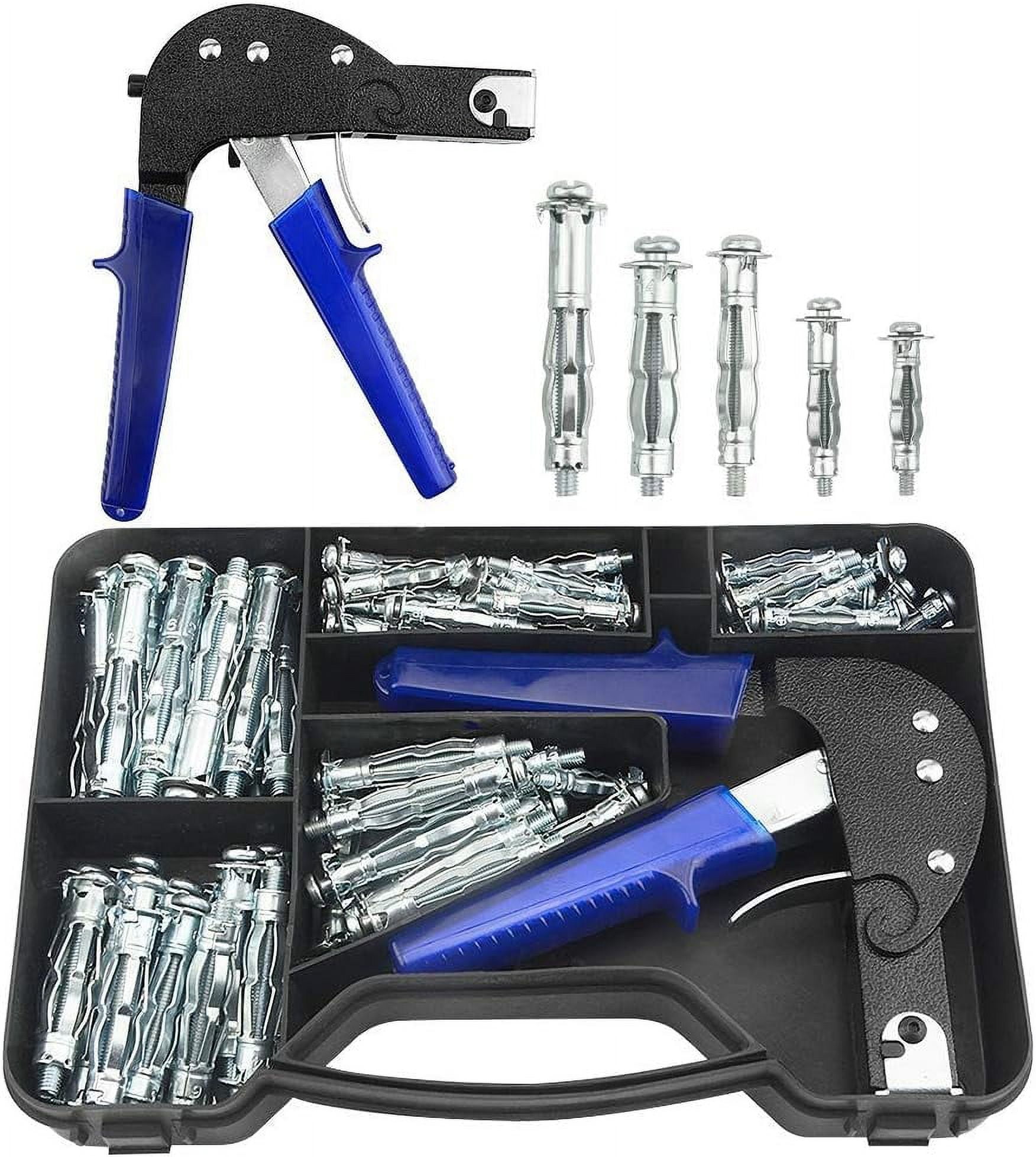 77PCS Wall Anchor Setting Tool Heavy Duty Hollow Wall Anchor Tool with ...