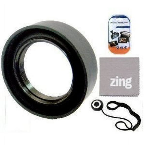 77mm Soft Rubber Lens Hood For Pentax 16-50mm f/2.8 ED AL IF Lens + Cap Keeper + MicroFiber Cleaning Cloth + LCD Screen Protectors