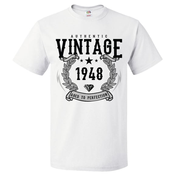 78th Birthday Gift For 78 Year Old 1948 Aged To Perfection T Shirt