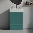 thumbnail image 1 of 78.10-lb Aqua Grille-patterned Bathroom Vanity with DTC Hinges for Rust-free Bathroom Storage, 1 of 6