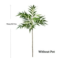 78-140cm Large Artificial Nandina Plants Plastic Palm Tree Fake Green Bamboo Leaves Tall Tropical  Tree For Home Office Decor