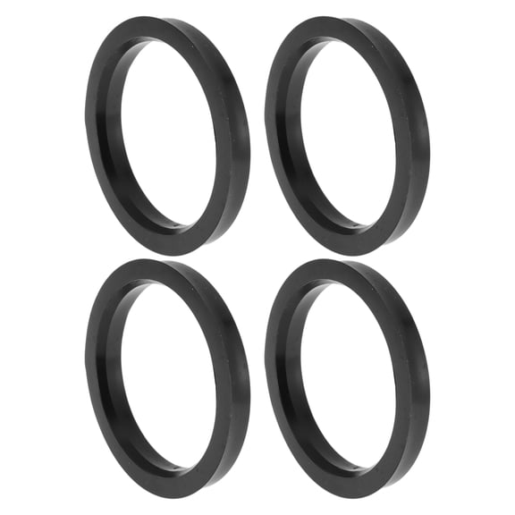78.1mm to 63.4mm Car Wheel Hub Centric Rings Black Polycarbonate Wheels Center Shaft Shock Absorbing Hubrings 4 Pcs