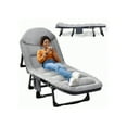thumbnail image 1 of Tacoday Adjustable Folding Metal Cot with Pillow, 1 of 9