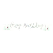 Iridescent Happy Birthday Banner with Tassels, 78.5", by Way To Celebrate