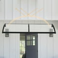 thumbnail image 1 of 78.7*23.6in Front Door Arch Rainshed Canopy Outdoor Sun Protection Arch Awning 200cm*60cm, 1 of 35