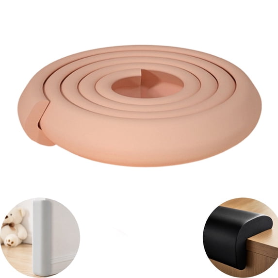78.7" Soft Foam Corner Cushion Edge Padding Thick Wall Corner Bumper Strip Self Adhesive No Drill Furniture Edge Protector for Home Kindergarten Table Desk Cabinet