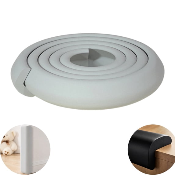 78.7" Soft Foam Corner Cushion Edge Padding Thick Wall Corner Bumper Strip Self Adhesive No Drill Furniture Edge Protector for Home Kindergarten Table Desk Cabinet