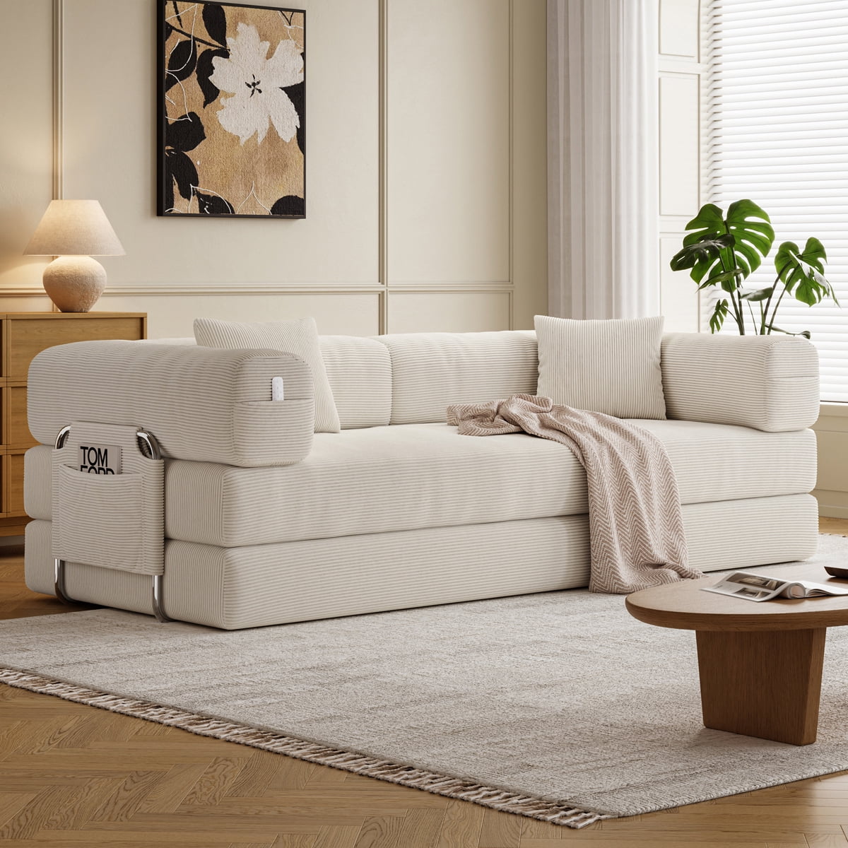 CARZZI LIFE Convertible Teddy Bear Sofa Bed 78.7 inch - Walmart.com