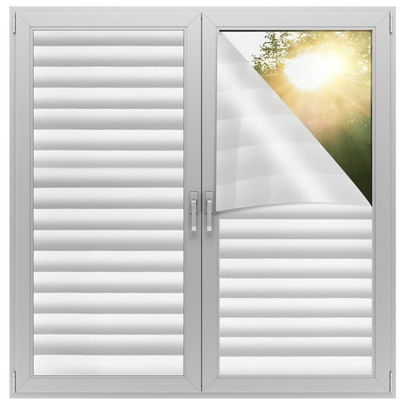 78.7 x 17.8'' Privacy Window Film, EEEkit Blind Frosted Glass Static Cling Removable Sticker for Home Office