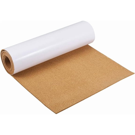78.74 Inch Self-Adhesive Cork Roll 15.75 Inch Natural Cork Bulletin Boards for DIY Craft Kitchen Office School