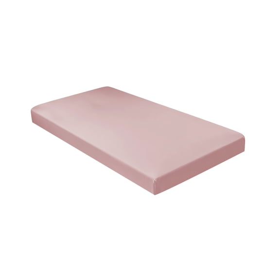 78.74 x 35.43 In Single Fitted Sheet, Soft Polyester Deep Pocket Mattress Cover With Elastic Edge, Pink