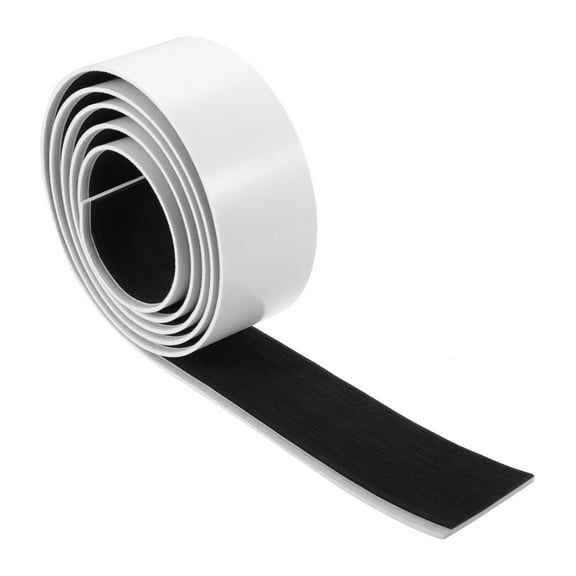 78.74''x2.24'' EVA Faux Teak Decking Sheet Mat Self-Adhesive for Boat Yacht Marine Deck Pad White Black