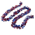 thumbnail image 1 of 78.74in 4th of July Red White Blue Tinsel Garland Decoration, Americans Independence Day Ribbons, Glitter Tinsel Patriotic Decor for Indoor Outdoor, 1 of 6
