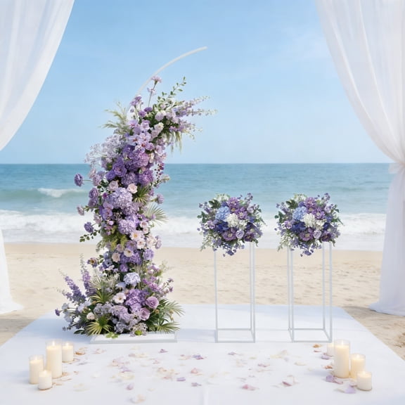 78.74in Arch + 31.5in Rectangular Stands - Steel Construction with Assembly Tools Christmas Valentines Day Candy Buffet Photography Background