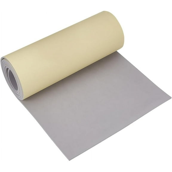 78.7x11.8Inch Self Adhesive EVA Foam Roll 4mm Thick Light Grey Waterproof Insulation Foam Sheet