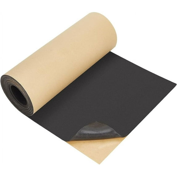 78.7x11.8inch Adhesive EVA Foam Roll 4mm Black Adhesive EVA Foam Sheets Cosplay Foam Crafts