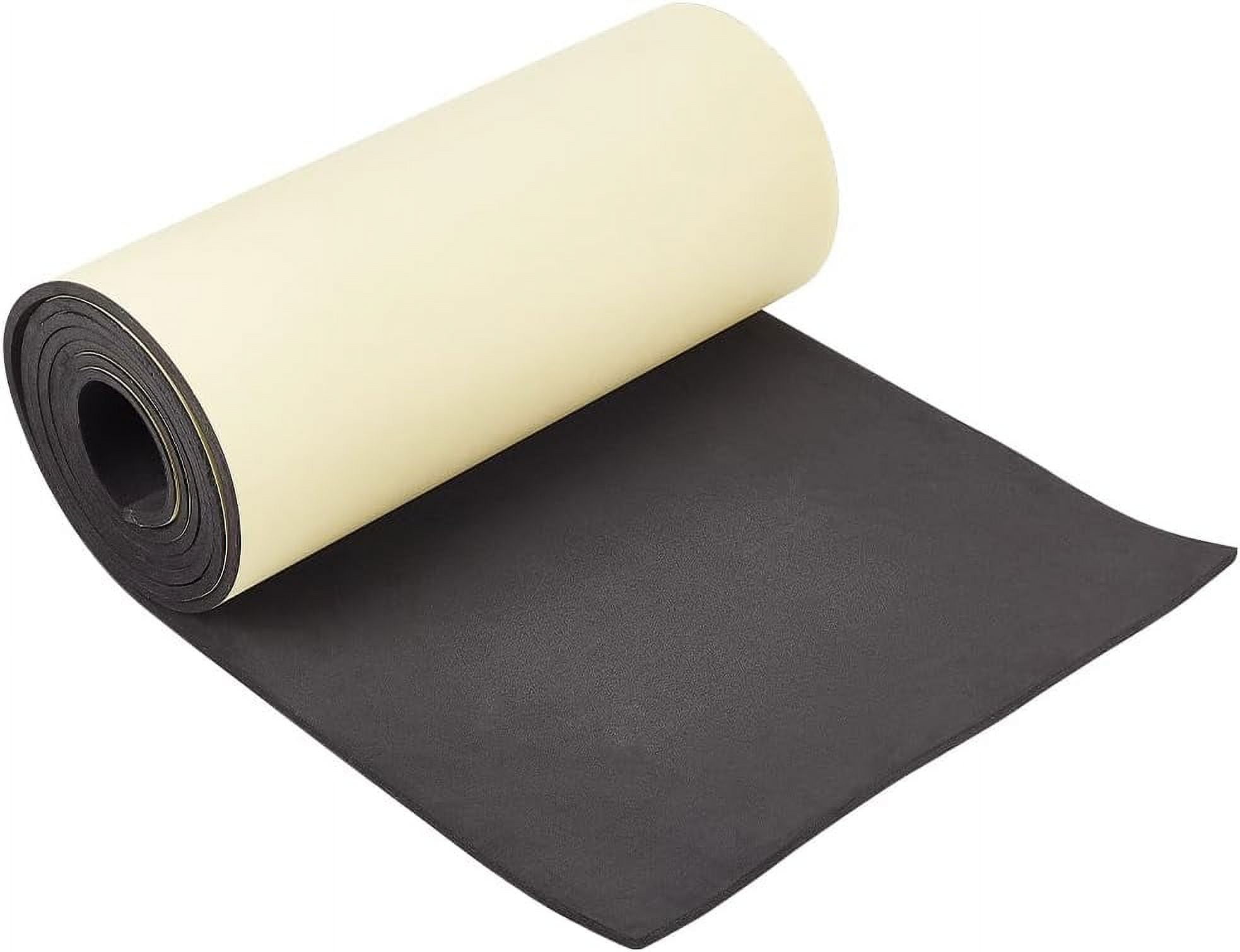 78.7x12 inch Black SelfAdhesive EVA Foam Roll 5mm Thick Sticky