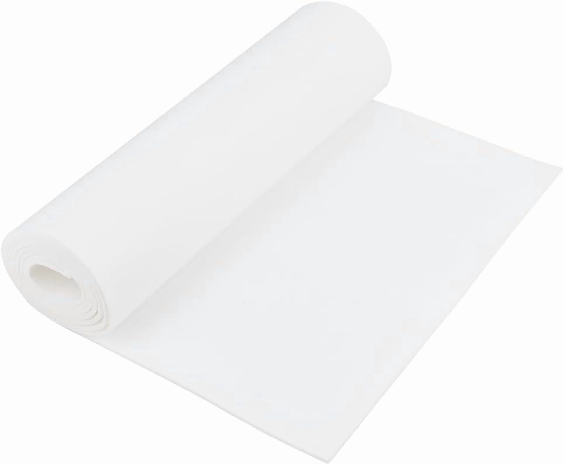 78.7x15.7inch Felt Roll Floral White Craft Felt Fabric 3mm Thick Nonwoven Felt Roll for DIY Arts & Crafts Patchwork Sewing Deocoration Floral WhiteDIY