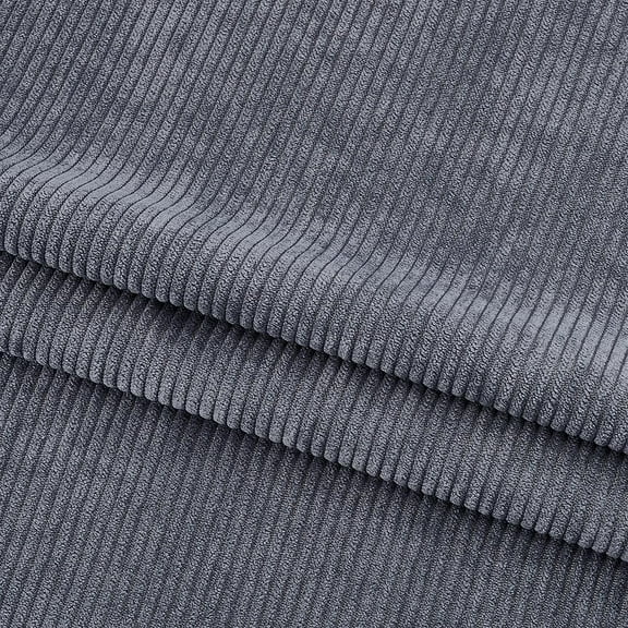 78.7x61Inch Corduroy Fabric Dark Gray DIY Sewing Crafts Materials Corduroy Upholstery Fabric for Coat Shirt Dress Pants Costume Sofa Sewing