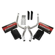 78-88 GM G Body Car 2.5 Dual Exhaust Kit Flowmaster Super 44 Rear Exit Black T